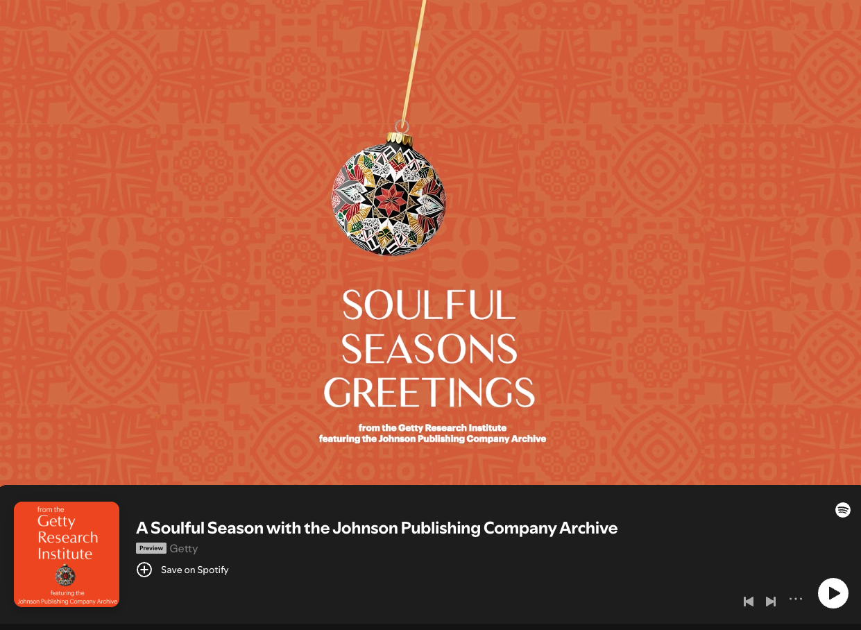 Johnson Publishing Company Archive Holiday Card Animation Screen